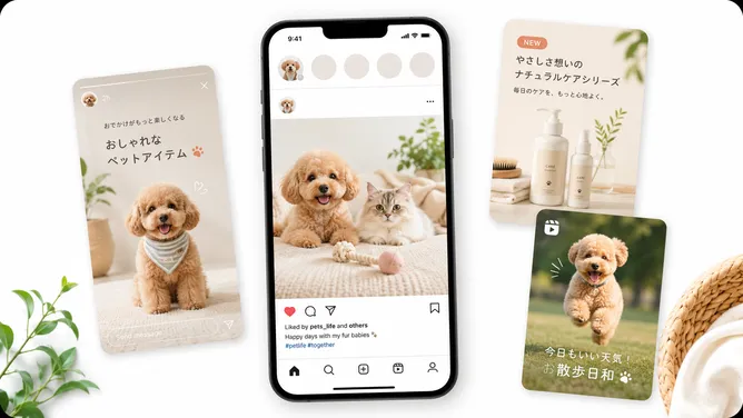 SNS素材のイメージ