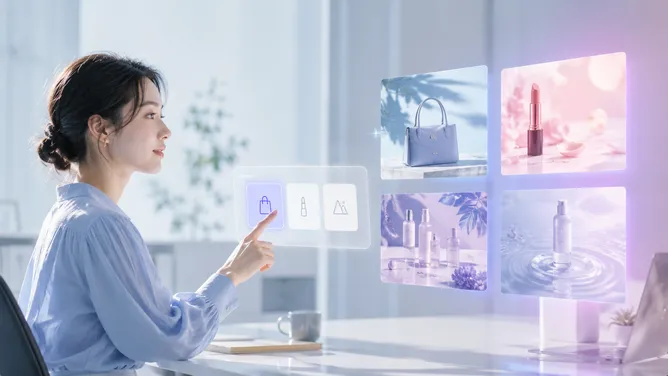 ノープロンプトで完結する直感UIのイメージ